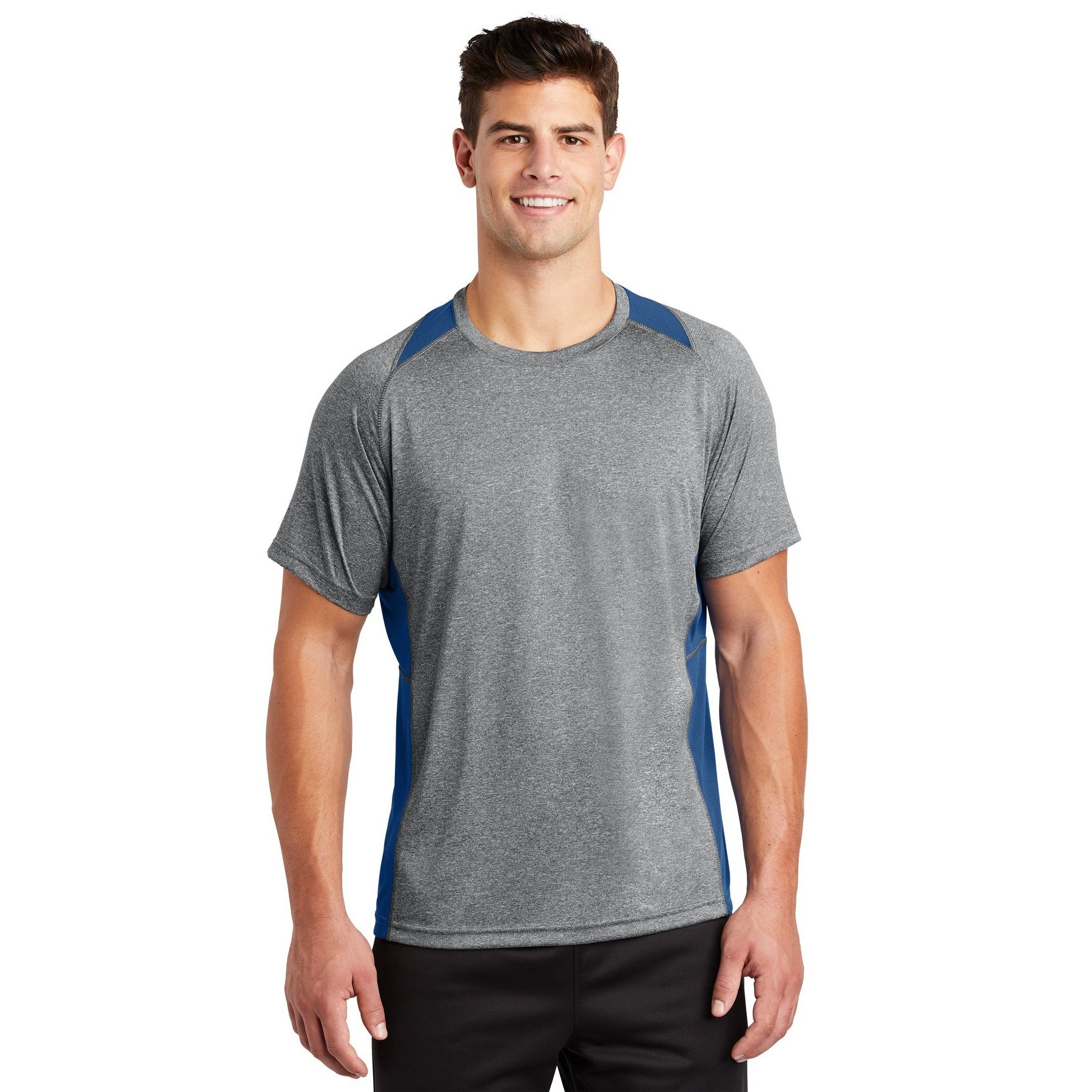 Sport-Tek-Sport-Tek® Heather Colorblock Contender™ Tee. ST361-MedTech-7